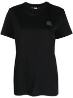 Karl Lagerfeld t-shirt en coton biologique à motif Ikonik 2.0 - Noir