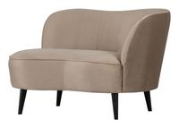WOOOD Lounge Fauteuil 'Sara' Rechts, Velvet, kleur Khaki