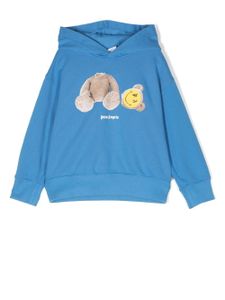 Palm Angels Kids hoodie à imprimé graphique - Bleu