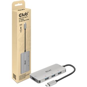 Club 3D USB Gen2 Type-C to 10Gbps 4x USB Type-A Hub usb-hub