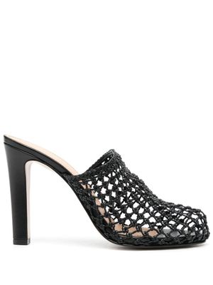 Ferragamo mules Ella à talon haut - Noir