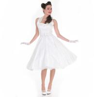 Floral Lace Satin Dress Ivory-46 (NL)/ 20 (UK) | 32% korting - thumbnail