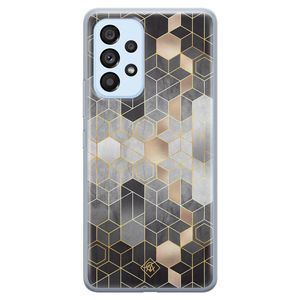 Samsung Galaxy A33 siliconen hoesje - Grey cubes