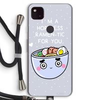 I'm A Hopeless Ramen-Tic For You: Pixel 4a 5G Transparant Hoesje met koord