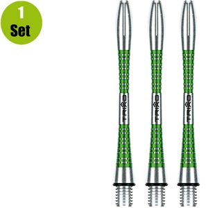 Winmau Triad Aluminium Dartshafts - Groen - Medium