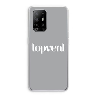 Topvent Grijs Wit: Oppo A95 5G Transparant Hoesje