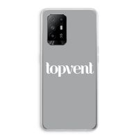 Topvent Grijs Wit: Oppo A95 5G Transparant Hoesje