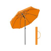 Strandparasol met UPF 50+ UV-bescherming, Oranje / Ø 200 cm