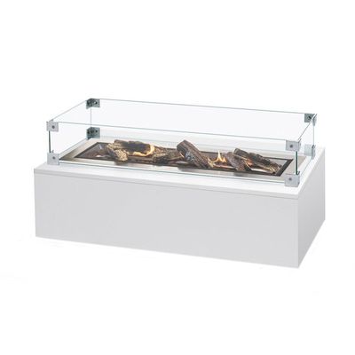 Veiligheidsglas inbouwbrander rechthoek groot