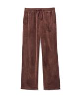 HEMA Damesbroek velours donkerbruin (donkerbruin)