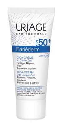 Uriage Bariéderm Cica-Crème SPF50+ Dagcrème Verzwakte/Geirriteerde Huid 40 ml