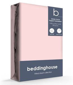 Beddinghouse Jersey-Lycra Topper Hoeslaken Lightpink-70/80 x 200/220 cm