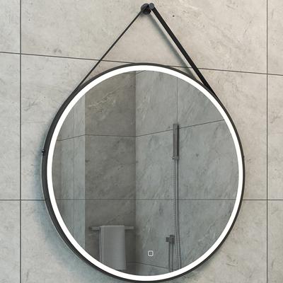 Wiesbaden Cinto LED Badkamerspiegel - Dimbaar & Verwarmd - Rond 80cm - Mat Zwart
