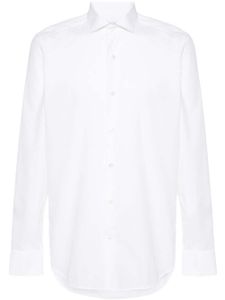 D4.0 chemise unie à effet de transparence - Blanc