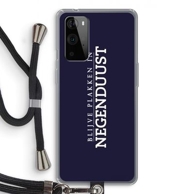 Blijve plakken in Negenduust: OnePlus 9 Pro Transparant Hoesje met koord