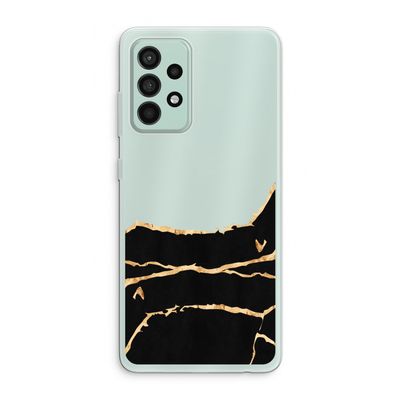Gouden marmer: Samsung Galaxy A52s 5G Transparant Hoesje