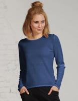 Basic Trui Merino Wol Kokon Zwo Kleur Donkerblauw Maat Small