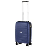 TravelZ Big Bars Handbagage 55cm Koffer 35 Ltr TSA Blauw