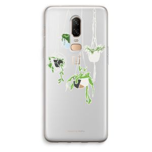 Hang In There: OnePlus 6 Transparant Hoesje