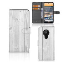 Nokia 5.3 | Book Style Case | White Wood
