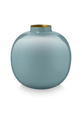 Pip Studio Metalen Vaas Lichtblauw 23cm