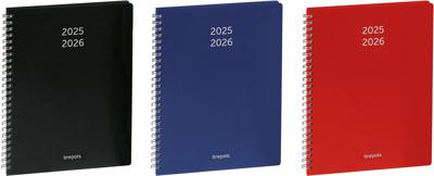 Brepols schoolagenda Prevision Polyprop, geassorteerde kleuren, 2025-2026