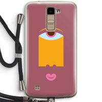 Mono V: LG K10 (2016) Transparant Hoesje met koord