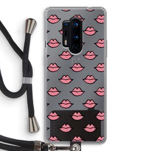 Lipjes: OnePlus 8 Pro Transparant Hoesje met koord