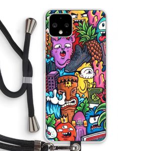 Vexx Mixtape: Pixel 4 Transparant Hoesje met koord