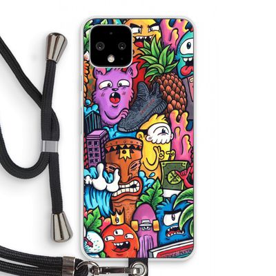Vexx Mixtape: Pixel 4 Transparant Hoesje met koord