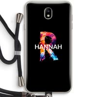 Abstract Spectrum: Samsung Galaxy J7 (2017) Transparant Hoesje met koord