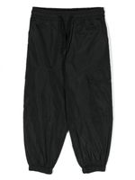 MSGM Kids pantalon cargo à logo brodé - Noir - thumbnail