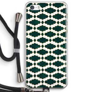 Moroccan tiles: iPhone 5 / 5S / SE Transparant Hoesje met koord