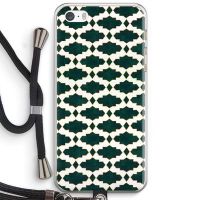 Moroccan tiles: iPhone 5 / 5S / SE Transparant Hoesje met koord