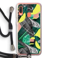 Fantasie jungle: Samsung Galaxy A20e Transparant Hoesje met koord