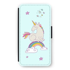 Regenboog eenhoorn: iPhone 11 Pro Max Flip Hoesje