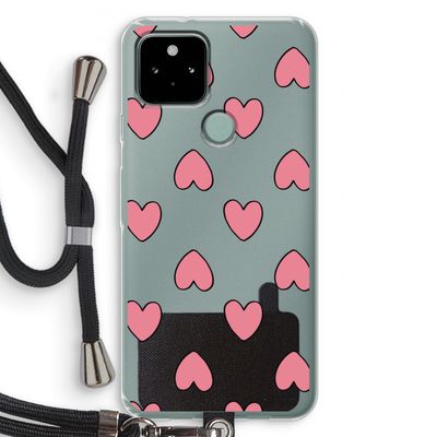 Ondersteboven verliefd: Pixel 5 Transparant Hoesje met koord