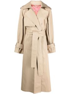 Victoria Beckham trench à détail plissé - Tons neutres