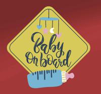 Baby aan boord sticker Fles - thumbnail