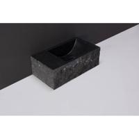 Fontein Forzalaqua Venetia XS Graniet Gezoet Gekapt Zonder Kraangat Links 29x16x10 cm Forzalaqua