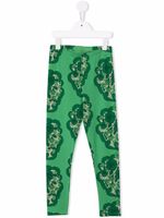 Mini Rodini legging à fleurs - Vert