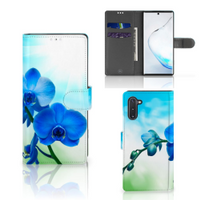 Samsung Galaxy Note 10 Hoesje Orchidee Blauw - Cadeau voor je Moeder - thumbnail