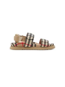 Burberry Kids sandales à motif Vintage Check - Tons neutres