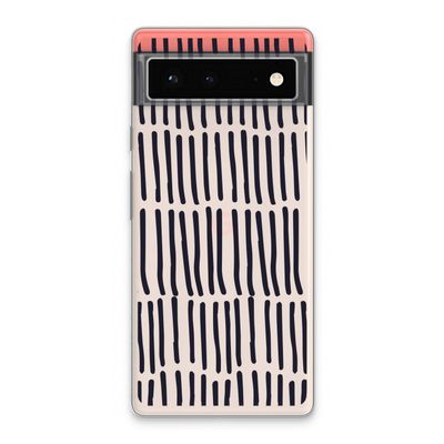 Moroccan stripes: Google Pixel 6 Transparant Hoesje