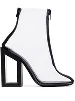 Nicholas Kirkwood bottines Void 105 à design transparent - Noir