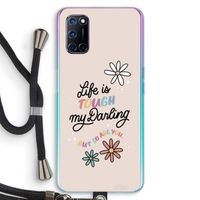 Tough Life: Oppo A92 Transparant Hoesje met koord