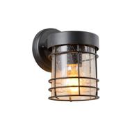 Lucide KEPPEL Wandlamp 1xE27 - Zwart - thumbnail