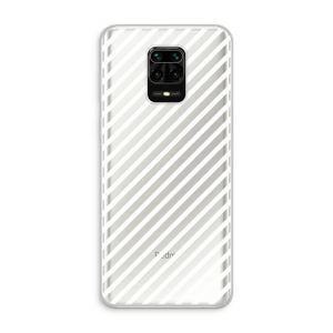 Strepen zwart-wit: Xiaomi Redmi Note 10 Lite Transparant Hoesje