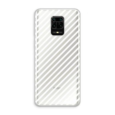 Strepen zwart-wit: Xiaomi Redmi Note 10 Lite Transparant Hoesje