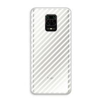 Strepen zwart-wit: Xiaomi Redmi Note 10 Lite Transparant Hoesje